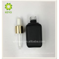 Cosmetic packing glass oil dropper square skincare bottle with screen printing